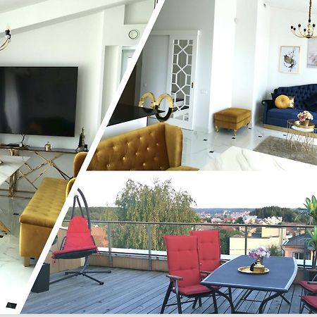 Апартаменты Luxury Penthouse With Large Terrace & Panoramic Old Town View Вильнюс Экстерьер фото